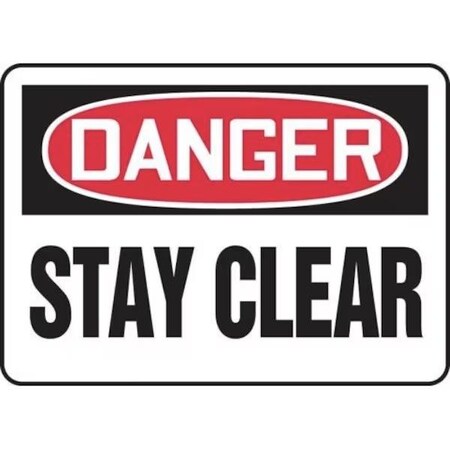 Accuform OSHA DANGER SAFETY SIGN STAY CLEAR MEQM078XV MEQM078XV